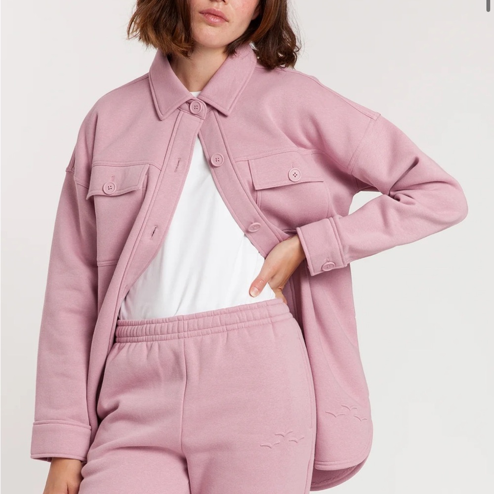 Lazy Pants Pink Shacket Jacket